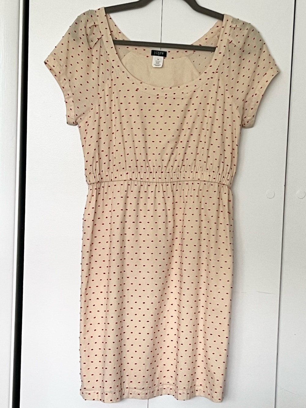 J.Crew Factory Cap Sleeve Embroidered Dot Mini Dress XS
